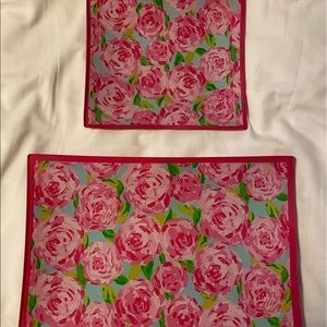 Lilly Pulitzer Glass Trays